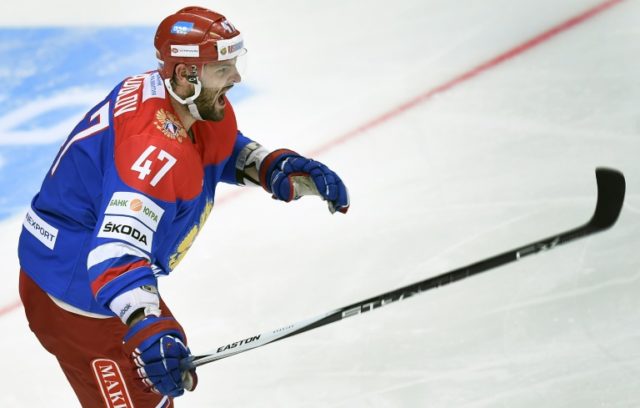 Alexander Radulov played 53 games with the Kontinental Hockey League's CSKA Moscow in 2015