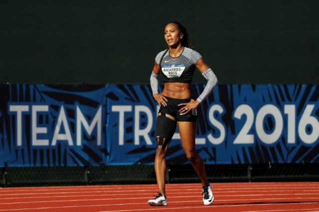 Sanya Richards-Ross never looked comfortable almost from the start of her 400m heat at the