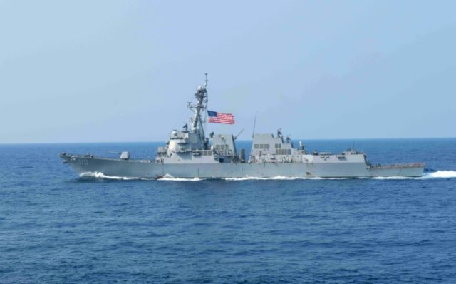 US warships have been patrolling near the Chinese-claimed Scarborough Shoal and Spratly Is