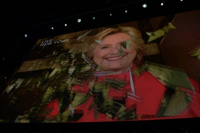 Hillary Clinton made a stunning appearance by video at the Democratic convention appearing