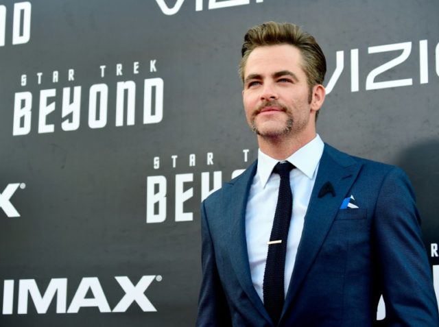 Actor Chris Pine attends the world premiere of "Star Trek Beyond" on July 20, 2016 in