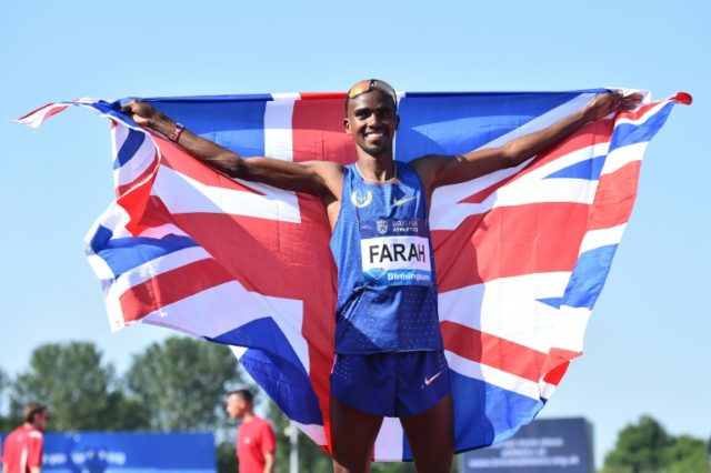Britain's Mo Farah, reigning Olympic gold medallist in the 5000m and 10,000m and defending