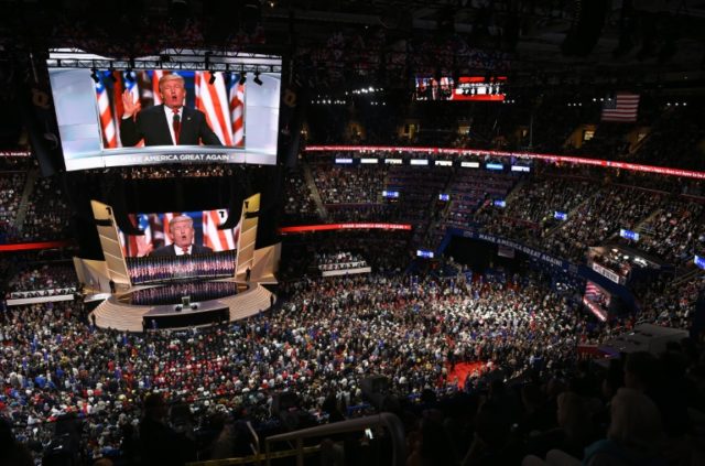 Donald Trump's acceptance speech was the moment thousands in the Cleveland arena were wait