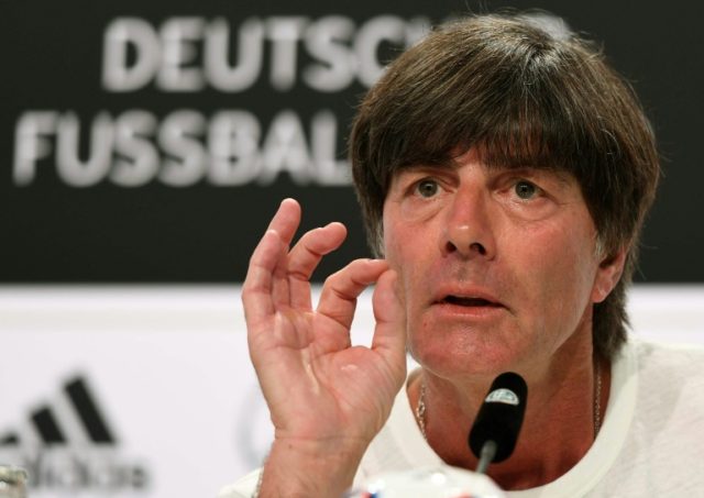 Germany coach Joachim Loew addresses a Euro 2016 press conference in Evian-les-Bains, east