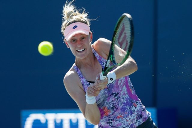 Alison Riske had to rally twice in the Standford match against the eighth-seeded Varvara L