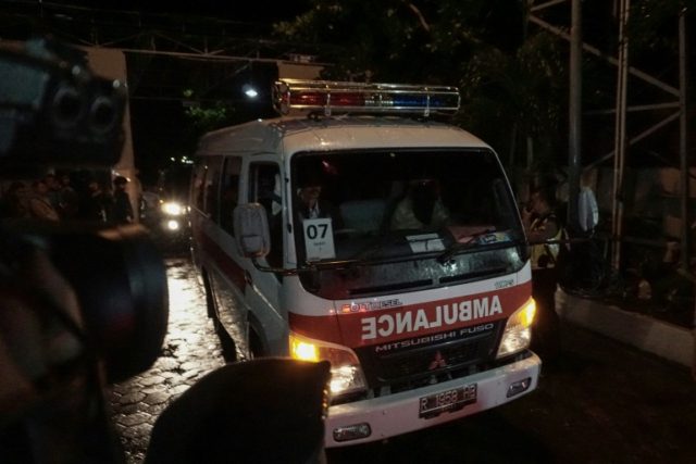 An ambulance carrying the coffin of executed Indonesian drug convict Freddy Budiman leaves