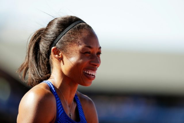Allyson Felix, pictured on July 3, 2016, has not raced the 200m, her specialist event, sin