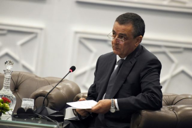 Algeria's Minister of Industry and Mining, Abdeslam Bouchouareb looks on during the openin