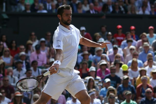 Croatia's Marin Cilic, pictured on July 6, 2016, pulled Croatia level at 2-2 against the U