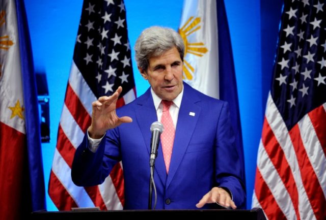 US Secretary of State John Kerry, pictured on July 27, 2016, will speak with Palestinian P