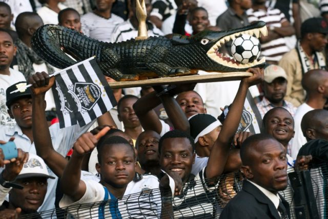 Lubumbashi TP Mazembe's fans are pictured in 2015