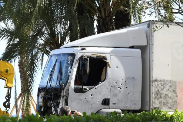 Mohamed Lahouaiej Bouhlel was shot dead by police after he drove this truck through a crow