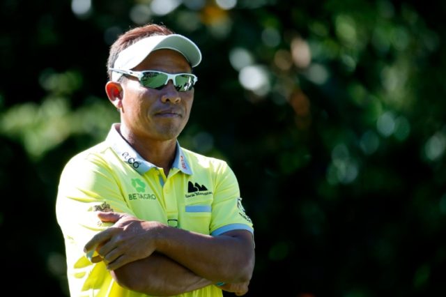 Thailand's Thongchai Jaidee, pictured at the 2016 Masters, is one of the pacesetters at th