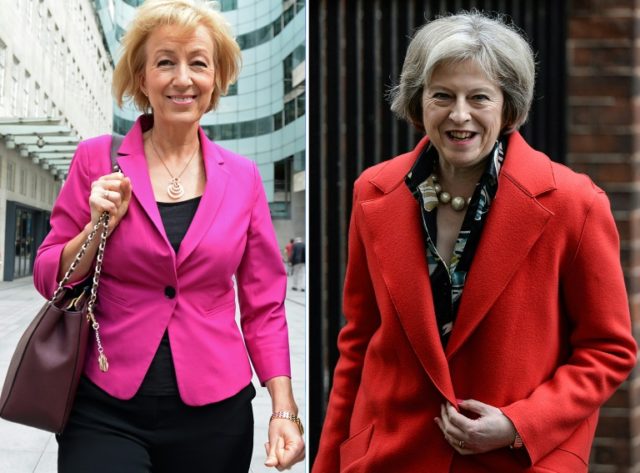 Conservative Party members will select Andrea Leadsom (left) and Theresa May as the next p