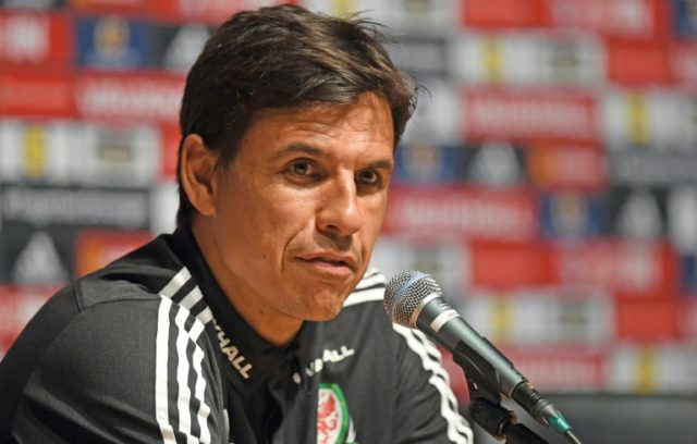 Wales' coach Chris Coleman attends a press conferece in Dinard on July 3, 2016 during the