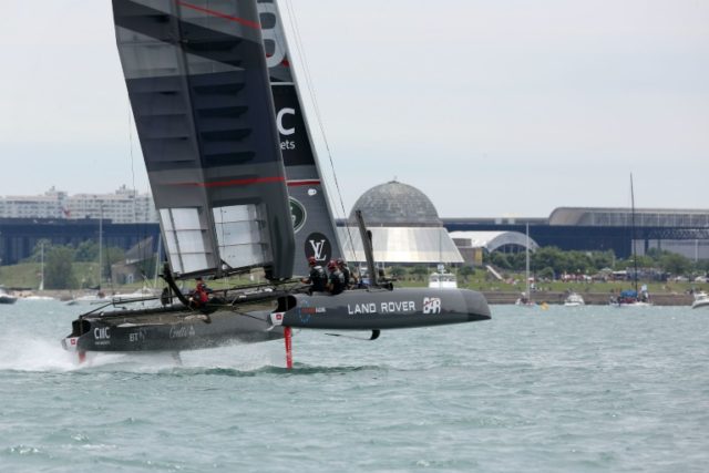 Land Rover BAR takes part in the America's Cup World Series on Lake Michigan in June