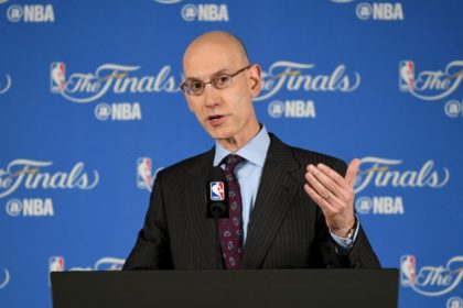 NBA Commissioner Adam Silver addresses the media before Game 1 of the 2016 NBA Finals at ORACLE Arena on June 2, 2016 in Oakland, California