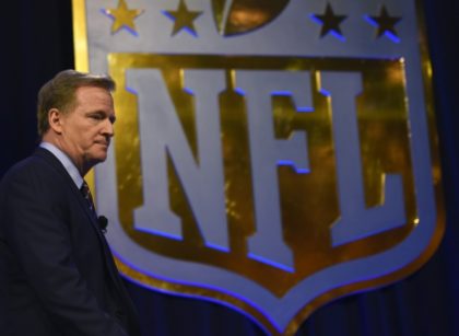 NFL Commissioner Roger Goodell, pictured on February 5, 2016, made $31.74 million in 2015, a dip from $31.4 million the previous year