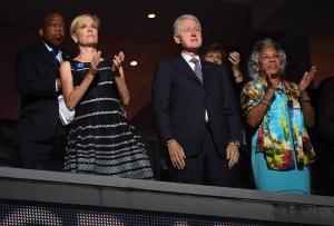 Former President Bill Clinton, delegate roll call on Day Two of Democratic convention