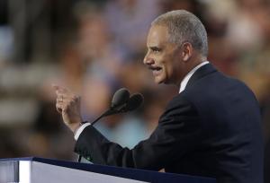 Eric Holder says Clinton will work to end 'systemic racism'