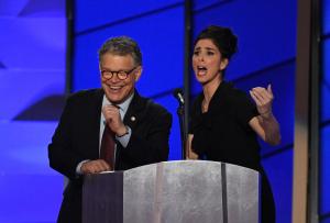 Sarah Silverman, Al Franken share unscripted moment of unity at DNC