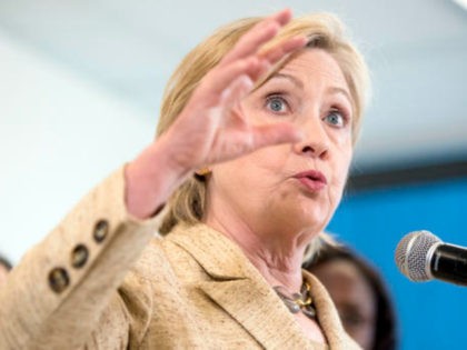 Democratic presidential candidate Hillary Clinton gives remarks to medical professionals a