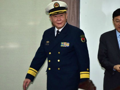 REPUBLIC OF KOREA, SEOUL : Rear Admiral Guan Youfei (C), director of Foreign Affairs Offic