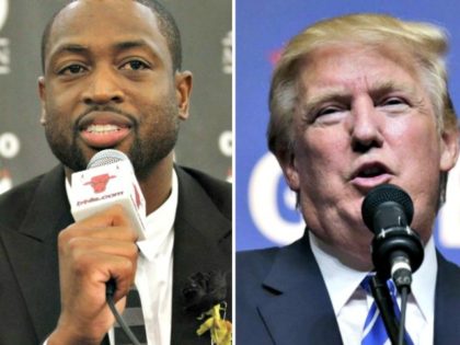 Dwyane Wade and Trump AP Phots