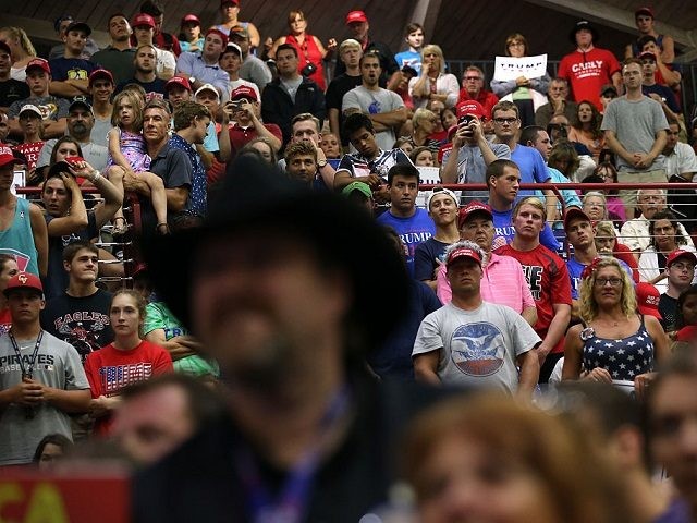 Rust Belt Trump Supporters Attend Campaign Rally At Pennsylvania High School <> on August 1, 2016 in Mechanicsburg, Pennsylvania.