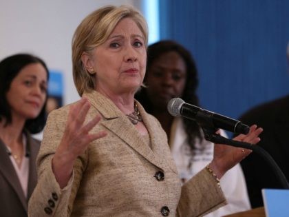 Democratic presidential nominee Hillary Clinton on August 9, 2016 in Miami, Florida.