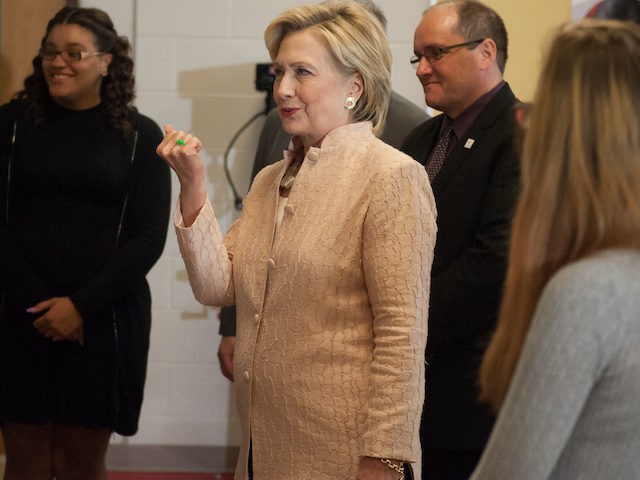 CLEVELAND, OH-August 17: Democratic presidential candidate Hillary Clinton tours John Mars