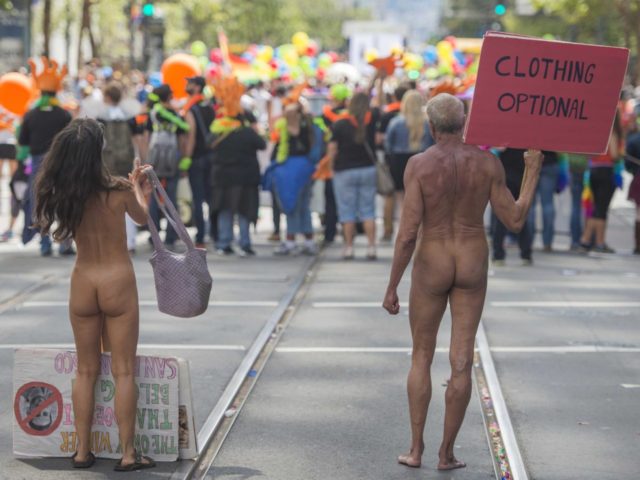 Nudists in San Francisco (Josh Edelson / AFP / Getty)