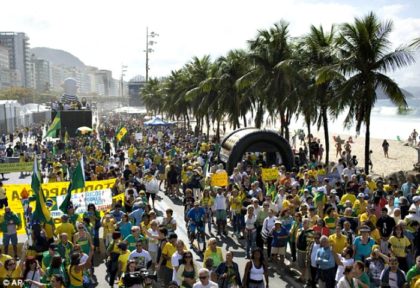 Protests at Rio Olympics AP