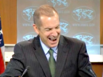 St. Dept. Spox Laughing