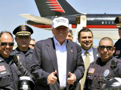 Trump with ICE Officers