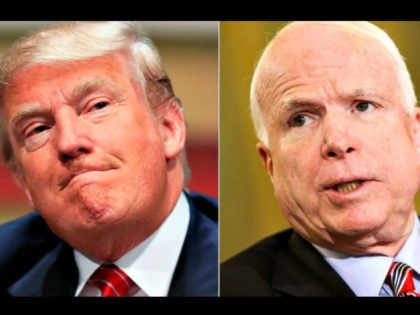 Trump and McCain collage