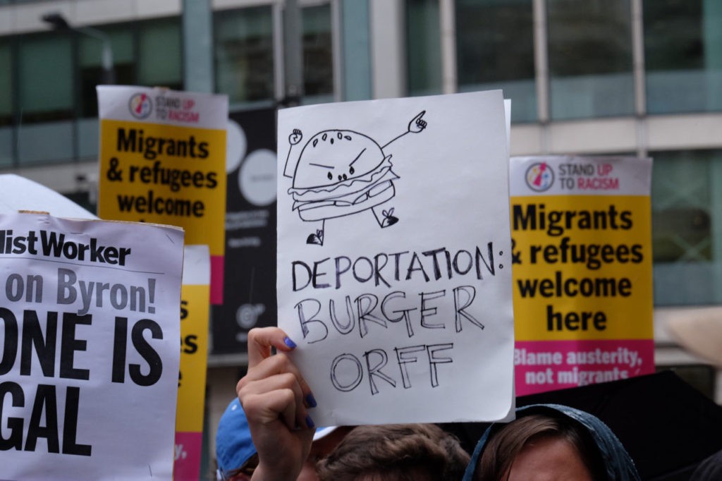 Byron Burger protest