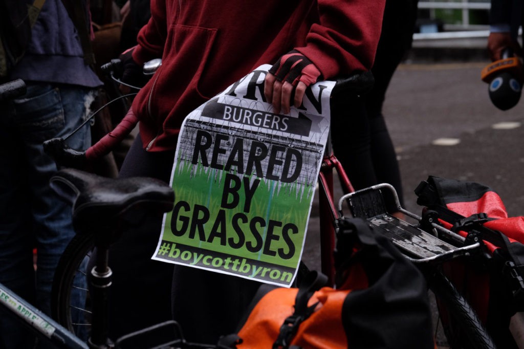 Byron Burger protest