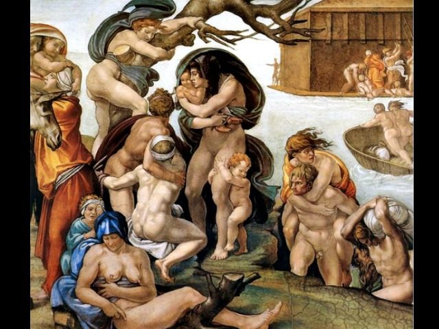 michelangelo-the Flood-Sistine Chapel