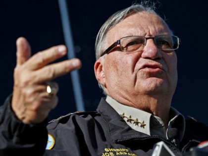 FILE - In this Jan. 9, 2013, file photo, Maricopa County Sheriff Joe Arpaio speaks to reporters in Phoenix, Ariz. The sheriff of metropolitan Phoenix has raised close to $10 million in his bid for a seventh term, a stunning collection of campaign riches for a local police race. Much …