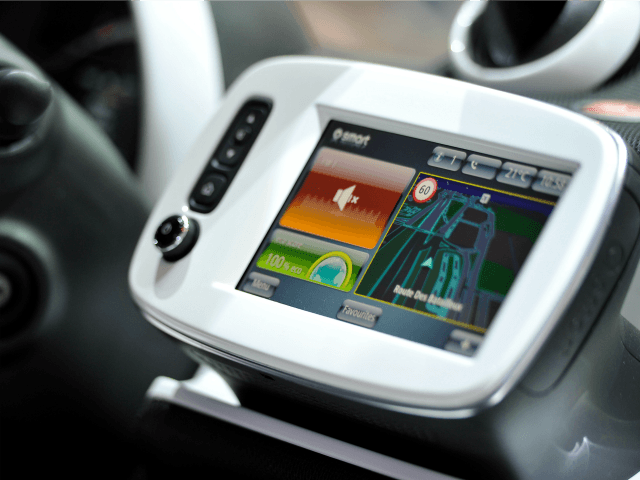 A smart in-vehicle infotainment screen is seen during the 85th International Motor Show on March 3, 2015 in Geneva, Switzerland. The 85th International Motor Show held from the 5th to 15th March 2015 will showcase novelties of the car industry. (Photo by Harold Cunningham/Getty Images)