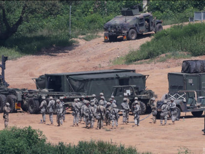 U.S. Army soldiers conduct the annual exercise in Paju, South Korea, near the border with North Korea, Monday, Aug. 22, 2016. South Korea and the United States began annual military drills Monday despite North Korea's threat of nuclear strikes in response to the exercises that it calls an invasion rehearsal. …