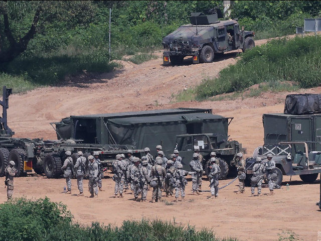 U.S. Army soldiers conduct the annual exercise in Paju, South Korea, near the border with