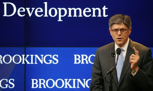 Treasury Secretary Jack Lew speaks about his upcoming trip to China for the G20 summit, at