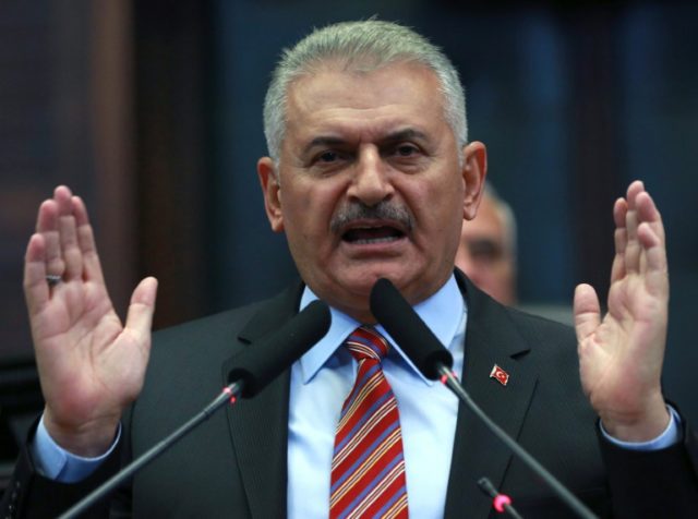 Turkish Prime Minister and leader of the ruling Justice and Development Party, Binali Yild