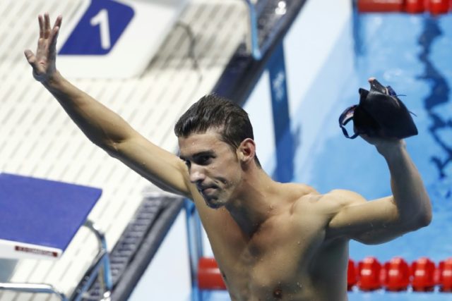 USA's Michael Phelps won the men's 200m individual medley, beating Japan's Kosuke Hagino a