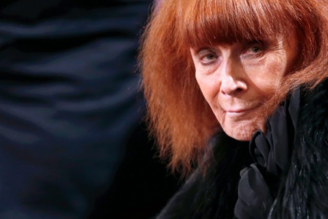 Sonia Rykiel attends a ceremony at the Elysee Palace where she was awarded the French deco