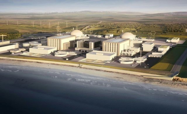 Image from EDF Energy shows a computer generated image of the proposed nuclear power plant
