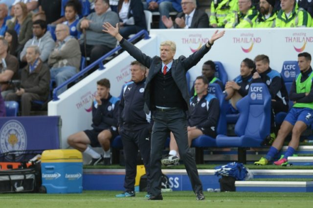 Arsenal's manager Arsene Wenger reacts on the touchline on August 20, 2016