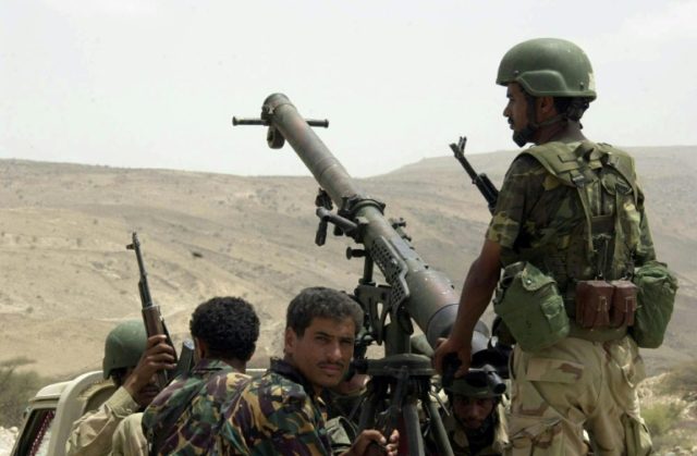 Yemeni troops backed by a coalition of Arab states have been battling the Huthi rebels sin